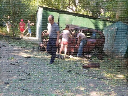 В Одессе на Варненской взорвался Opel с военным в салоне - Фото: Одесса INFO