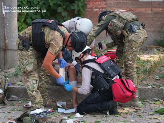 Дрони-камікадзе видалили по ТЦК у Запоріжжі та Харкові. Фото ОВА