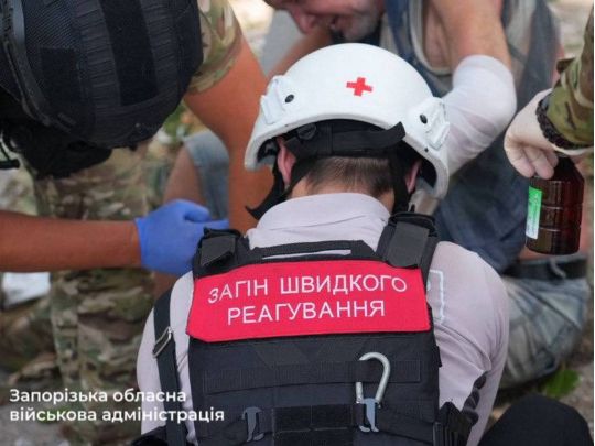 Во время атаки "Шахедов" на ТЦК и СП есть пострадавшие. Фото Запорожской ОВА