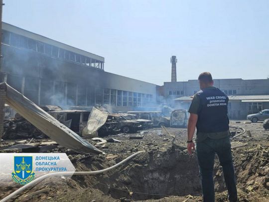 В Слов'янську під час удару з РСЗВ загинула людина. Фото прокуратури
