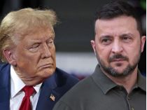 Дональд Трамп и Владимир Зеленский. Коллаж РБК 