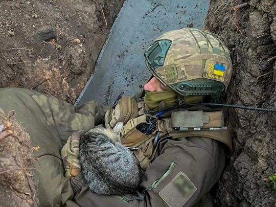 Пехотник в окопе. Фото Генштаб ВСУ 