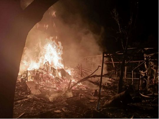 Більше 10 вибухів чули вночі на Київщині, фото ОВА