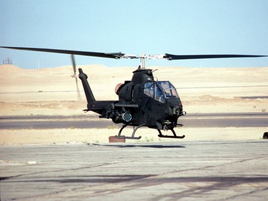 вертолет AH-1 Cobra. Фото с тг-канала https://t.me/zloyodessit