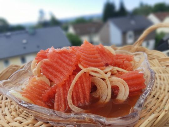 Салат из арбуза. Фото Эллы Ивановой