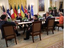 Переговоры в Вашингтоне 18 августа 2025 года. Фото Getty Images 