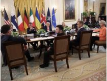Встреча Трампа, Зеленского и европейских лидеров, фото интернет