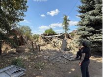 Россияне ударили по Константиновке из РСЗО. Фото ОВА