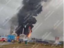 В порту Усть-Луга горит газовый терминал. Фото из открытых источников