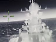 Украинские разведчики подбили военный корабль россиян в&nbsp;Азовском море (видео)