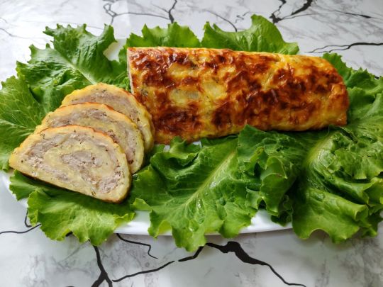 Сочный куриный рулет