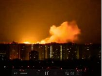 Киев под российским обстрелом. Скрин видео