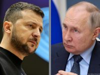 Зеленский и путин. Коллаж из открытых источников