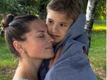 Антонина Хижняк и ее 8-летний сын Максим