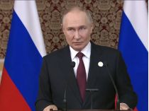 В Душанбе путін говорив про нову зброю та «Томагавки». Фото&nbsp;— скріншот