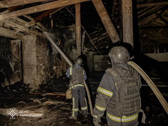 Вночі російські «Шахеди» знову били енергооб'єктами. Фото ДСНС