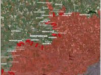 Карта боев на Покровском направлении. Фото Генштаба ВСУ