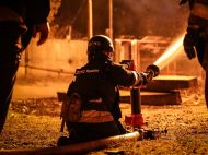 Более полусотни дронов атаковали ночью Украину: под удары попали общежитие и&nbsp;спасатели (фото)