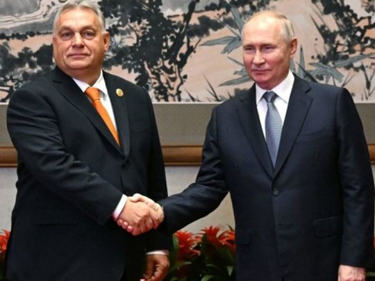 Путин и Орбан