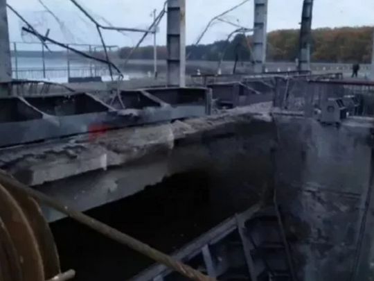 Вода з водосховища підвищила рівень у Сіверському Донці. Фото&nbsp;— скріншот