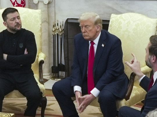 Владимир Зеленский, Дональд Трамп и Джей Ди Вэнс 