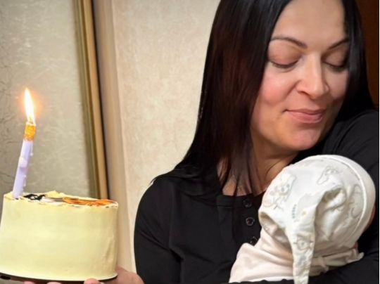 Вікторія Білан із сином Яремою 