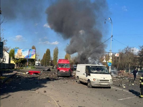 Атака дронів на ринок у Чорноморську 11 листопада&nbsp;— Фото: Одеська ОВА