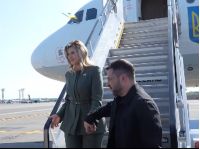 Володимир та Олена Зеленські прибули до США. Фото&nbsp;— скріншот