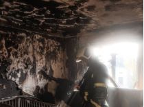Рятувальник Сергій Власенко гасив пожежу у власній квартирі, фото МВС