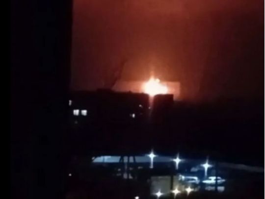 Пожар на Зуевской ТЭС, фото соцсети