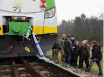 Туск на місці підриву залізничного полотна. Фото з відкритих джерел