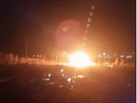 Атака на ПС «Красноперекопськ» у Криму. Фото&nbsp;— скріншот