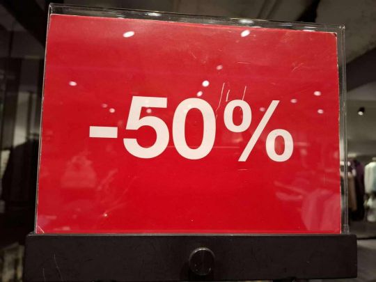 Знижка на розпродажу 