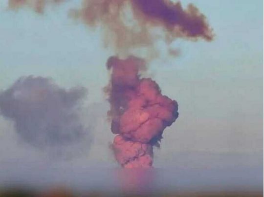 Вибух на полігоні в Оренбурзькій області. Фото з сайту https://news.hab.media/
