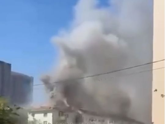 Дим у Новоросійську, фото скриншот відео