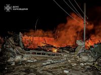 Росіяни атакували Харківщину, фото ДСНС
