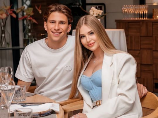 Ілля Забарний із дружиною 