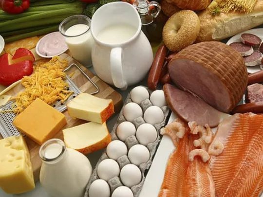 Продукты на столе 