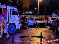Висаджено в повітря автомобіль генерала Сарварова. Фото з відкритих джерел