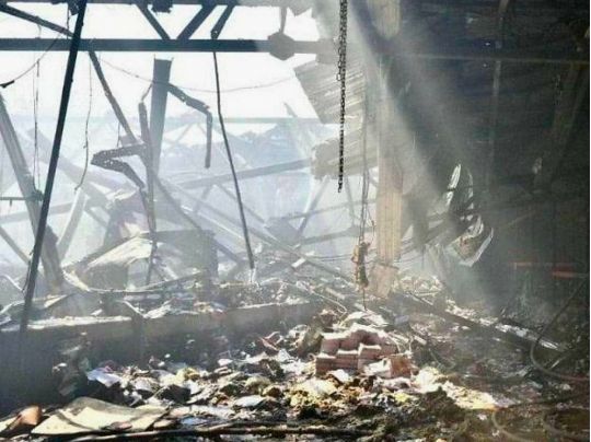 Зруйноване підприємство ТОВ «АЛМА ОІЛ ГРУП»