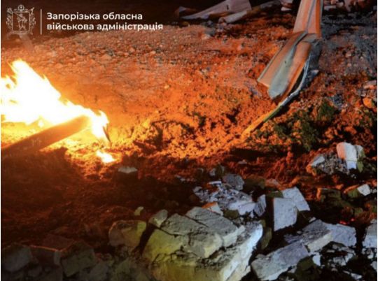 У Запоріжжі приліт по об'єкту інфраструктури, фото ОВА