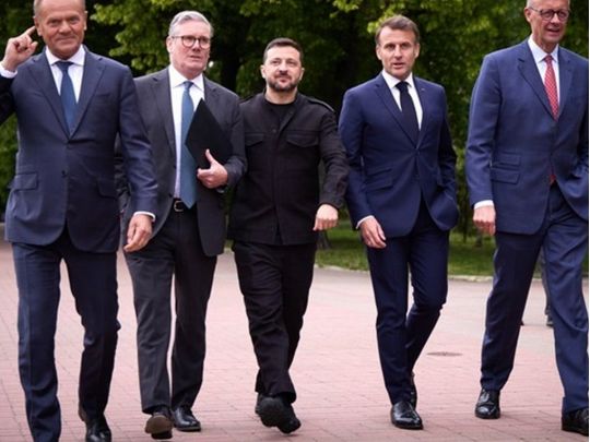 Зеленський та європейські лідери