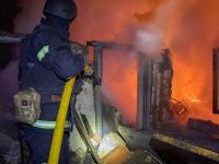 Масована атака дронів у новорічну ніч&nbsp;— Фото: ДСНС