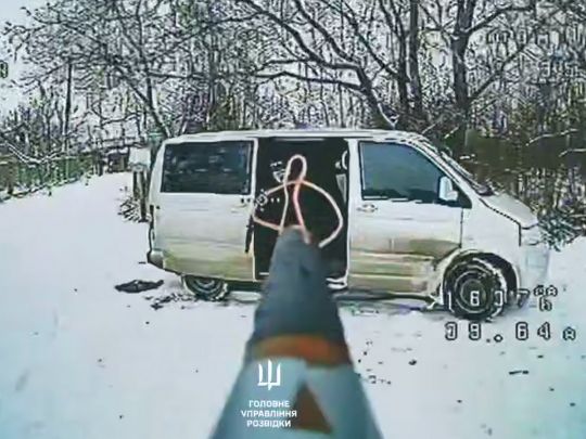 «Вбивство» Капустіна фільмували два дрони ГУР МО. Фото&nbsp;— скріншот