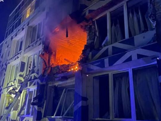 Російський удар по медичному закладу на Оболоні