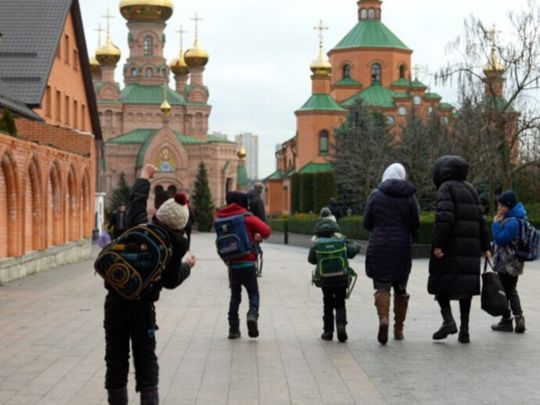 При монастирі в центрі Києва діти навчаються за радянськими підручниками&nbsp;— Фото: Слідство.Інфо