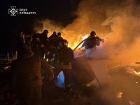 Росіяни завдавали ударів по Україні балістикою, «Шахедами» та крилатими ракетами. Фото ДСНС