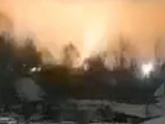 Удар Орєшніком по Львівщині. Скрин відео
