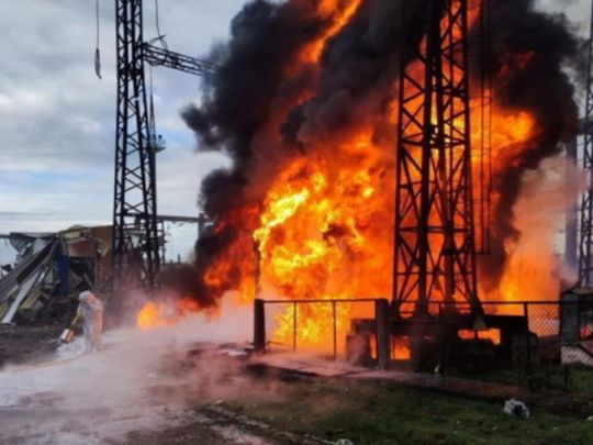 Российские удары по энергетике. Фото из открытых источников