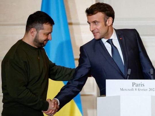 Зеленский и Макрон